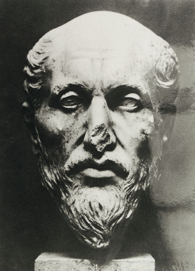 Head of Plotinus (205-270) from Roman