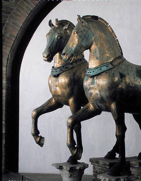 Two of the four horses of San Marco from Roman