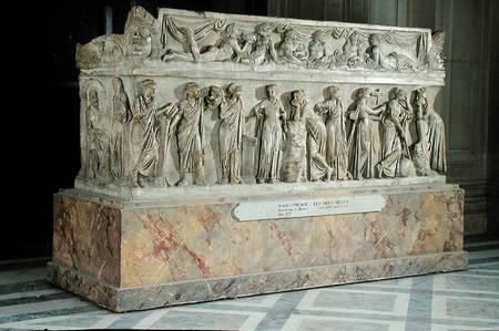 Sarcophagus with frieze of the Nine Muses from Roman