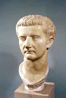 Head of the Emperor Tiberius (42 BC-37 AD) (marble)