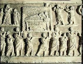 Relief depicting a funeral scene