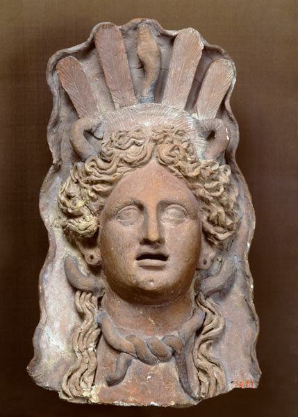 Punic mask representing Demeter from Roman