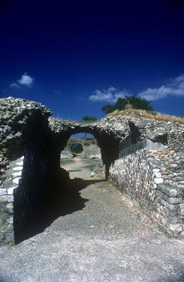 Entrance to the Roman Amphitheatre in the Roman-Etruscan Town (photo) from Roman 1st century AD