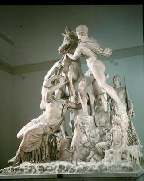 The Farnese Bull, Roman copy of a Greek original by Apollonios of Tralles (stone)