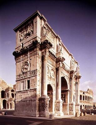 The Arch of Constantine, to celebrate the Emperor's victory over Maxentius, 315 AD (photo) from Roman 4th century AD