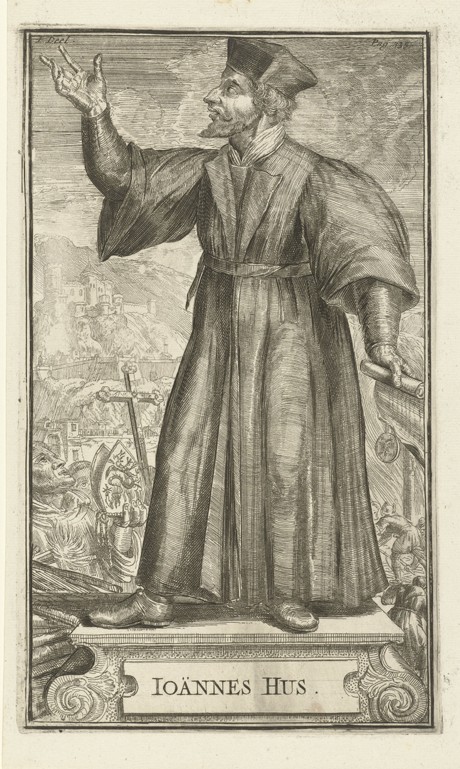 Portrait of John Hus from Romeyn de Hooghe