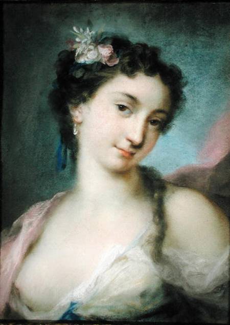 Portrait of a Lady as Flora from Rosalba Giovanna Carriera