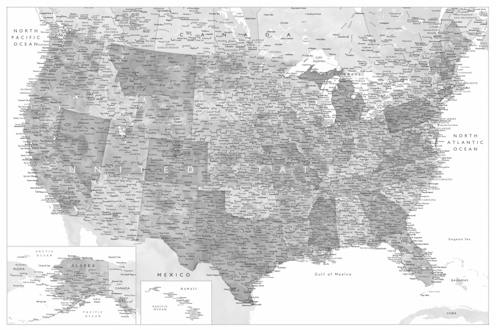 Sehr detaillierte Karte der Vereinigten Staaten,Jimmy from Rosana Laiz Blursbyai