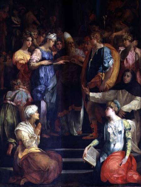 The Marriage of the Virgin from Rosso Fiorentino