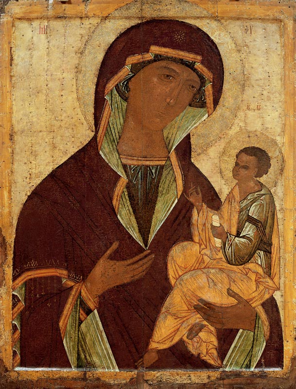 Virgin and Child from Russian School