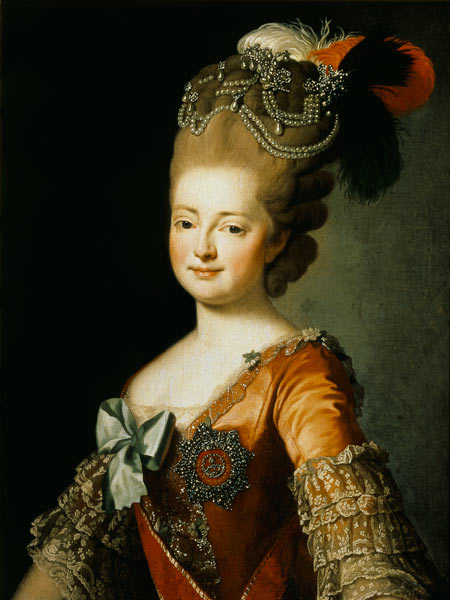 Portrait of Maria Fyodorovna (1759-1828) from Russian School