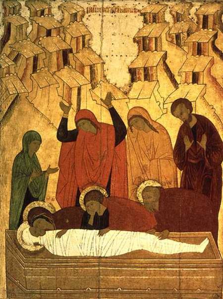 The Entombment from Russian School