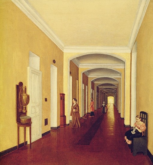 Interior in the Golitsyn Hospital, c.1840 from Russian School