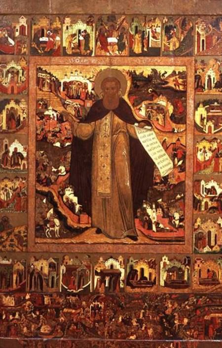 Life of St. Sergius of Radonesh from Russian School