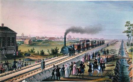 Opening of the First Railway Line from St. Petersburg to Pavlovsk from Russian School