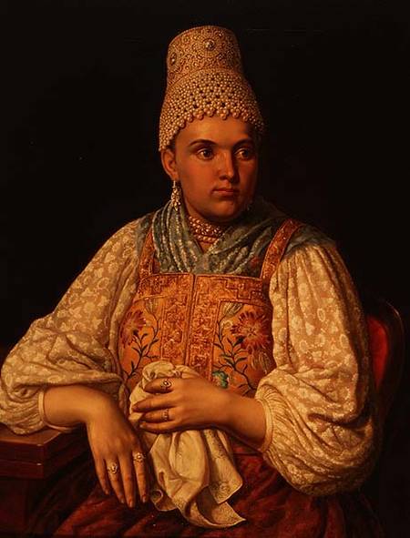 Portrait of Anna Petrovna Filatova from Russian School
