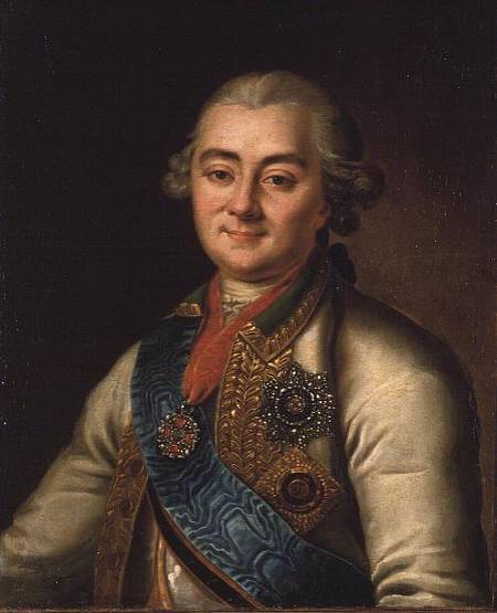 Portrait of Count Alexei Grigorievich Orlov (1737-1808) from Russian School