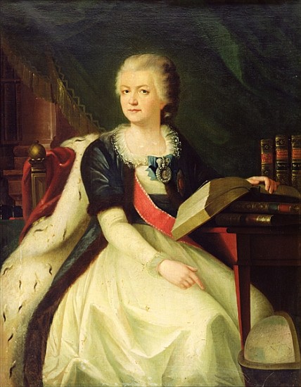 Portrait of Princess Yekaterina R. Vorontsova-Dashkova from Russian School