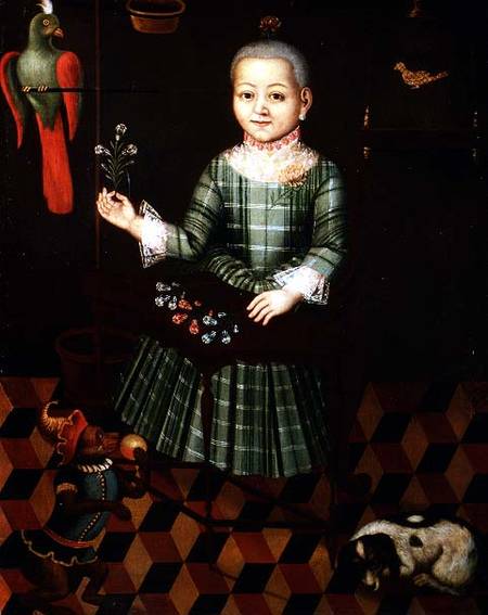 Portrait of a Small Girl from Russian School