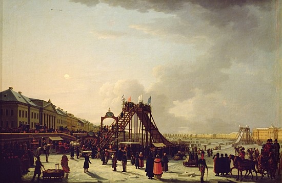 The rollercoasters on the Neva in St. Petersburg from Russian School