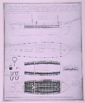 The Slave Ship Vigilante, engraved by J. Hawksworth