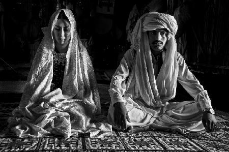 Belutschen Braut und Bräutigam