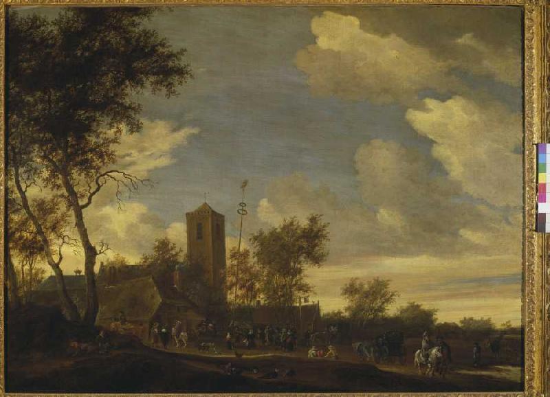 Das Fest unter dem Maibaum. from Salomon van Ruysdael