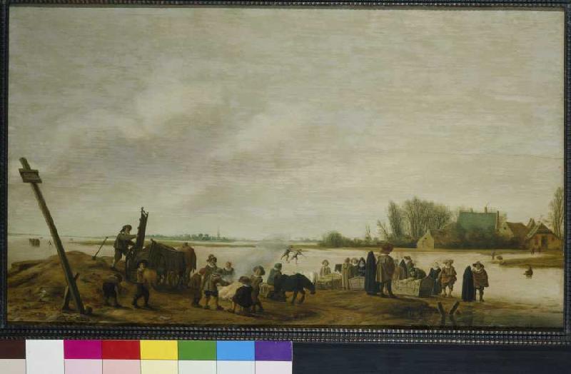 Winterlandschaft am Wasser from Salomon van Ruysdael