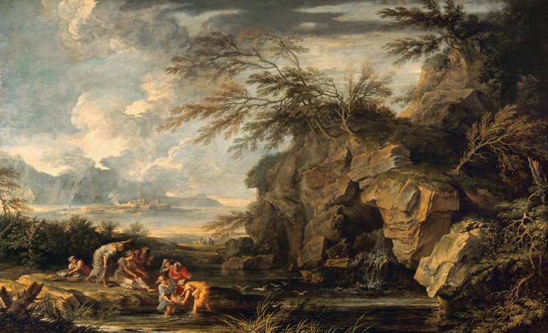 The Finding of Moses from Salvator Rosa