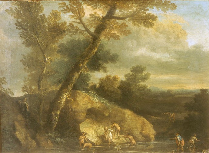 Sea landscape with robbers from Salvatore Rosa