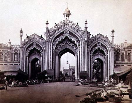 Gateway of the Hoospinbad Bazaar from Samuel Bourne