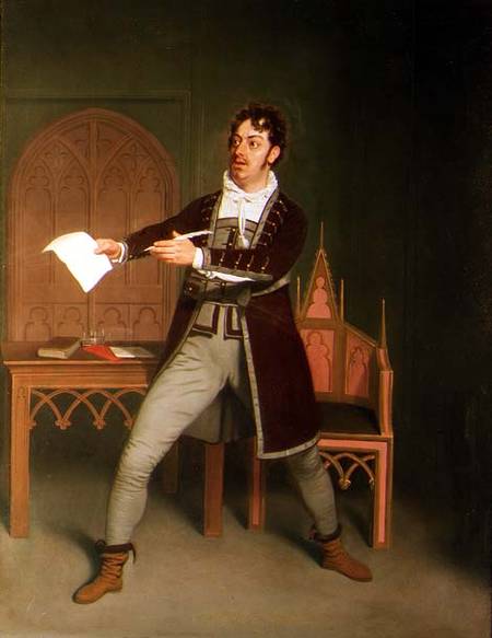Charles Farley (1771-1859) as Francisco in 'A Tale of Mystery' by Thomas Holcroft, at the Covent Gar from Samuel de Wilde