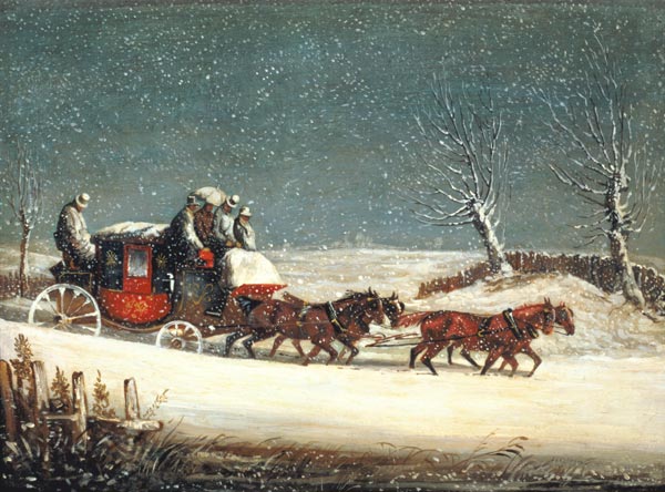The Royal Mail in Deep Snow from Samuel Henry Gordon Alken