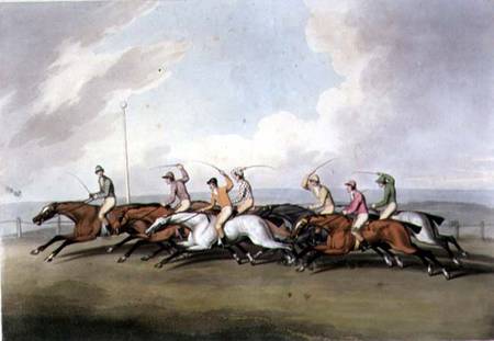 Horse Racing from "Orme's Collection of British Field Sport Prints" from Samuel Howett