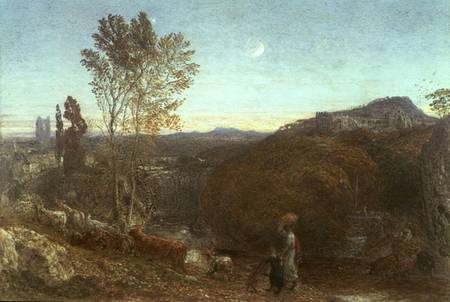 Going Home at Curfew Time from Samuel Palmer