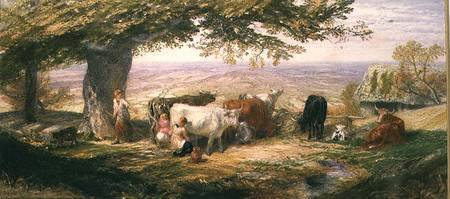Milking in the Fields from Samuel Palmer