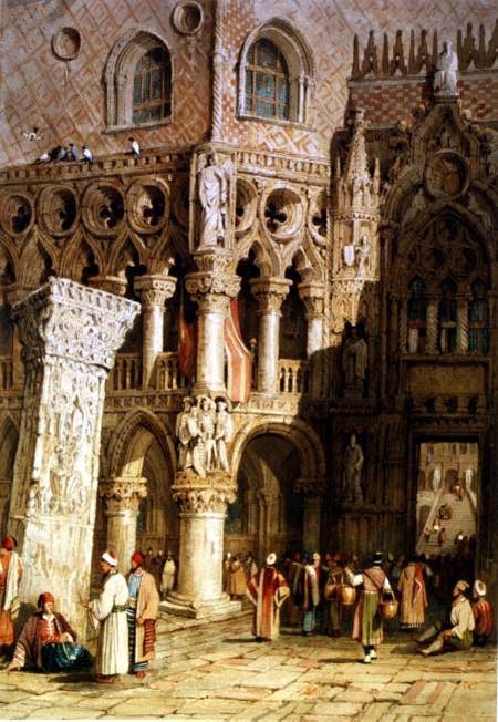 The Doge's Palace, Venice from Samuel Prout