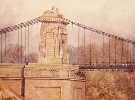 Detail of the Approved Design for the Clifton Suspension Bridge from Samuel R.W.S. Jackson