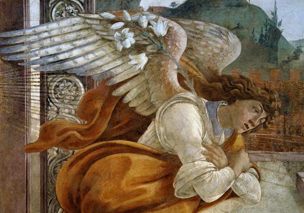 Botticelli / Angel of the Annunciation from Sandro Botticelli