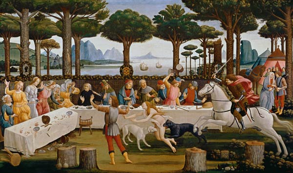 Das Gastmahl des Nastagio degli Onesti from Sandro Botticelli