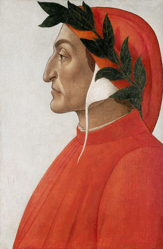 Bildnis von Dante Alighieri. from Sandro Botticelli