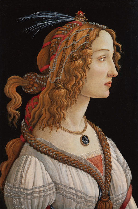 Weibliches Idealbildnis (Bildnis der Simonetta Vespucci als Nymphe) from Sandro Botticelli