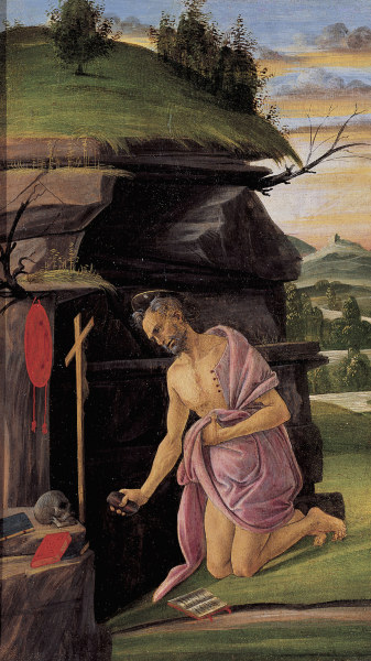 Botticelli / St. Jerome in the desert from Sandro Botticelli