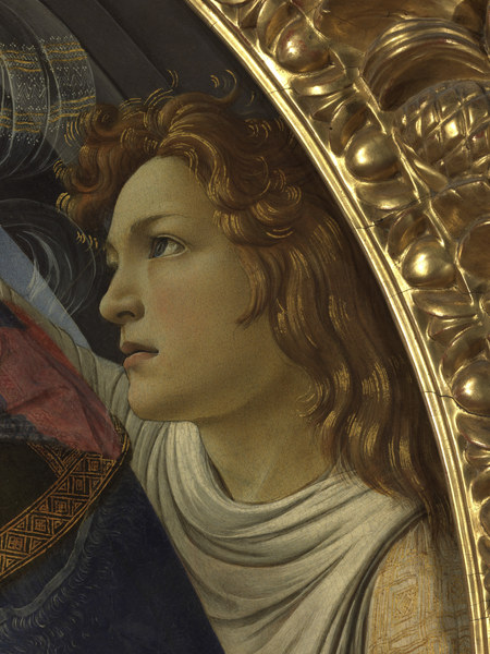 Botticelli, Madonna Magnificat, Angel from Sandro Botticelli