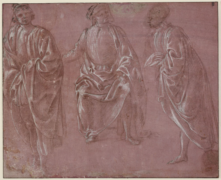 Drei Gewandfiguren from Sandro Botticelli