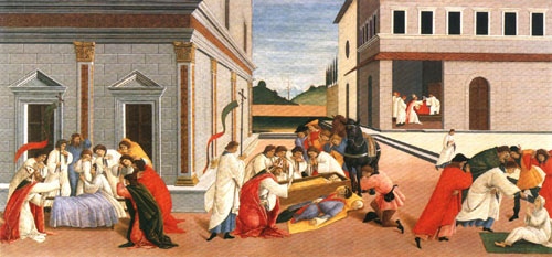 Drei Wunder des heiligen Zenobius from Sandro Botticelli