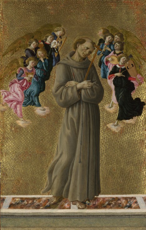 Saint Francis of Assisi with Angels from Sandro Botticelli