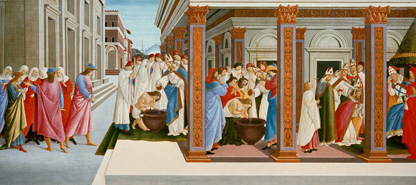 Jugend und erstes Wunder des heiligen Zenobius from Sandro Botticelli