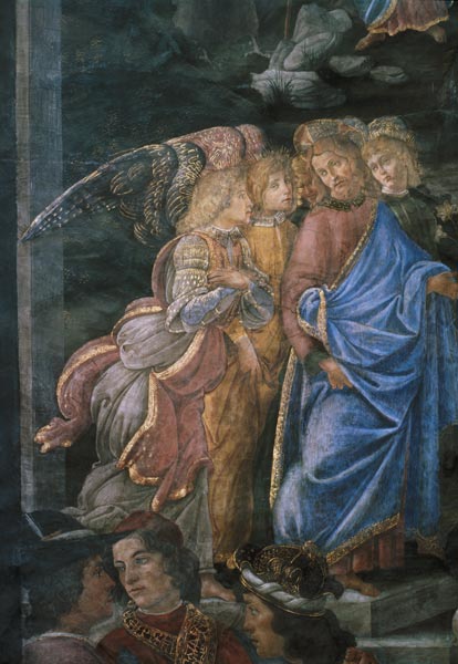 The Purification of the Leper and the Temptation of Christ, from the Sistine Chapel: detail of Chris from Sandro Botticelli