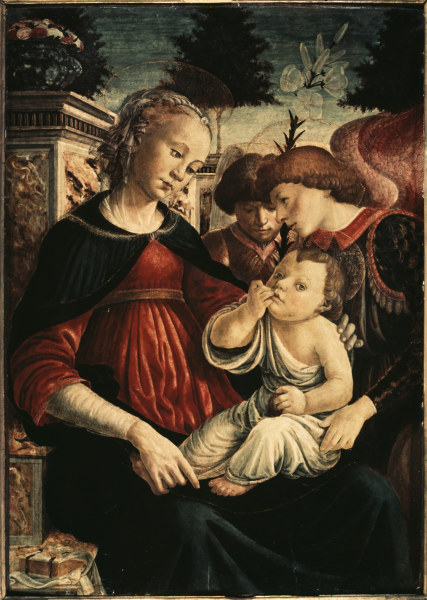 Maria mit Kind u.Engeln from Sandro Botticelli